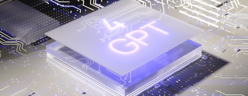 a computer chip with the word gpt printed on it